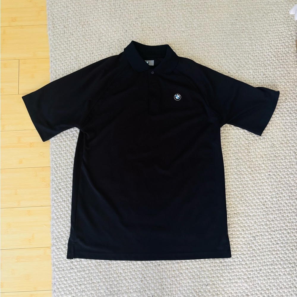 BMW Men's Polo Shirt in Classic Black